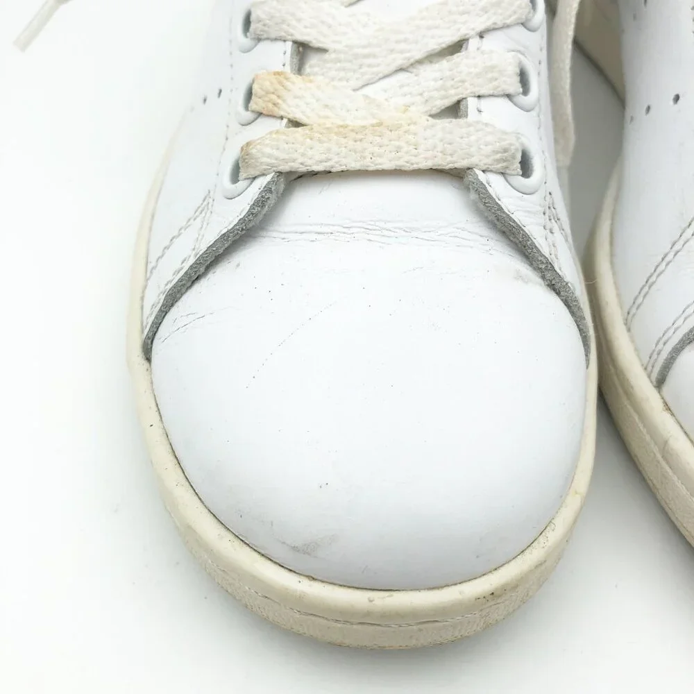 ADIDAS Shoes Womens 7.5 Stan Smith White Green Low Top Sneakers Court Trainers